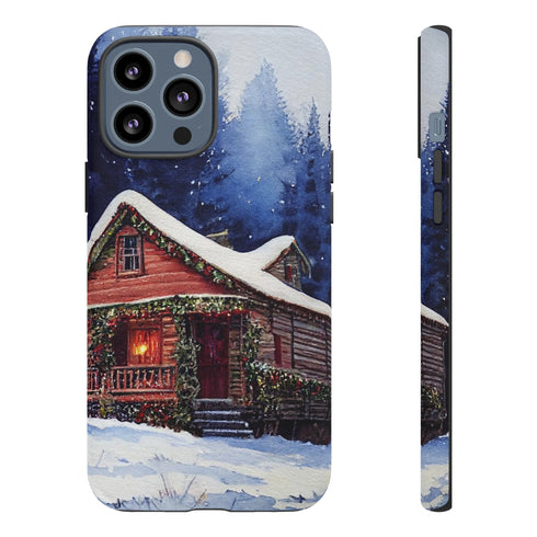 Cozy Christmas Cabin in the Snow - Impact Resistant Phone Case iPhone 13 Pro Max Matte